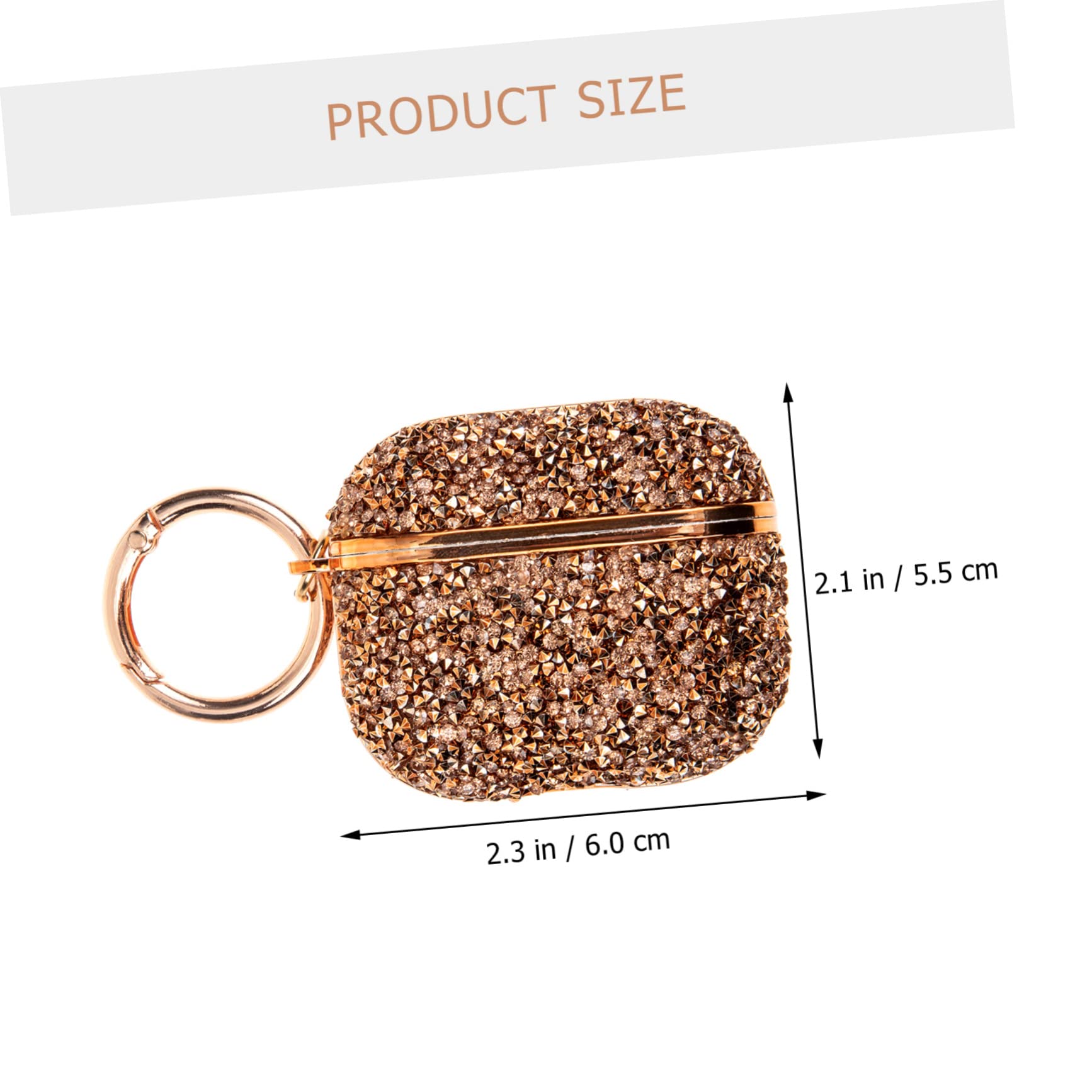 DOITOOL 5piezas Funda De Rhinestone para Auriculares Pro Estuche Protector Elegante y Delicado Compatible Protección contra Golpes y Caídas Accesorio Duradero y Único