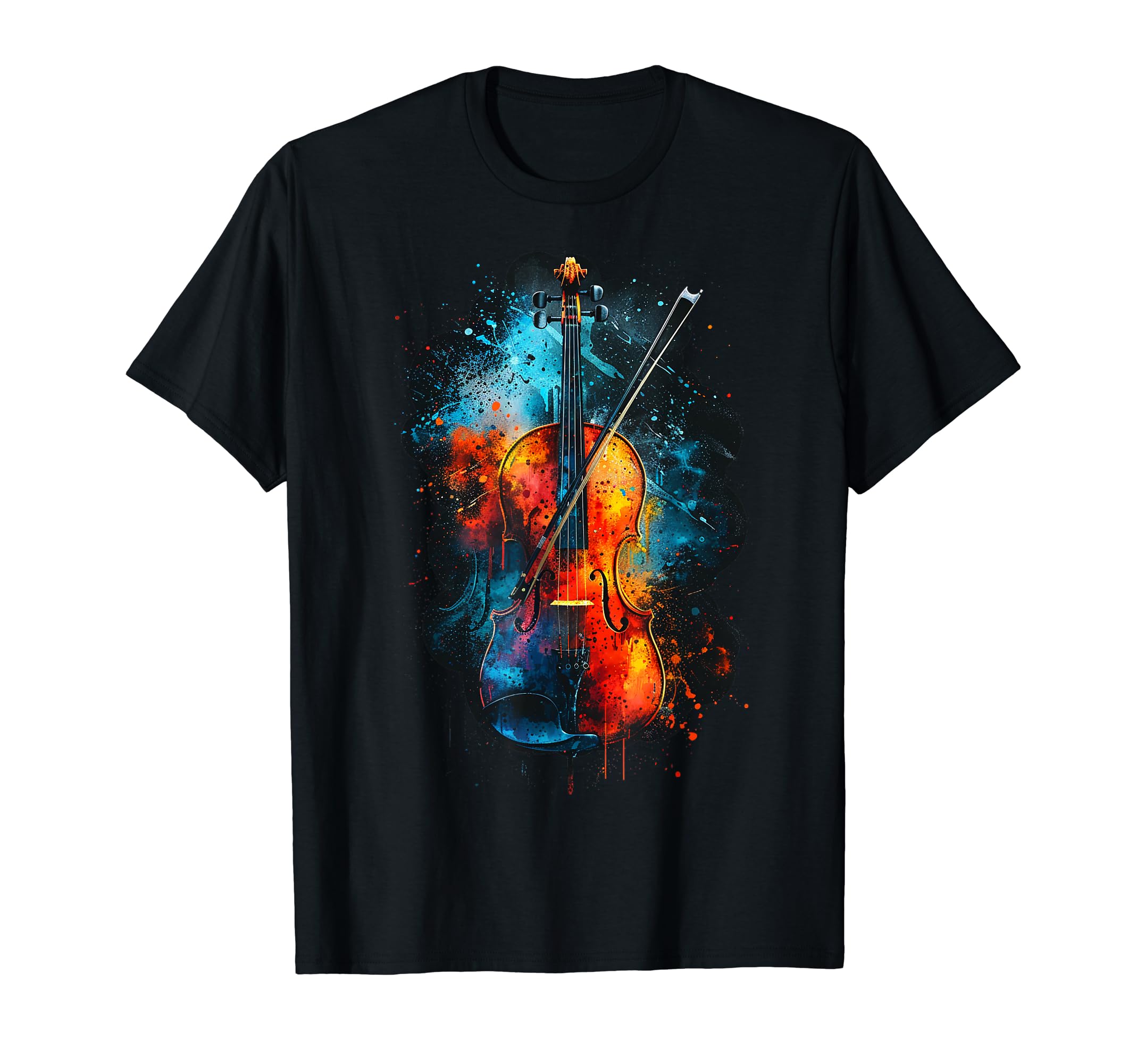 Cool Colorful Viola musician T-Shirt