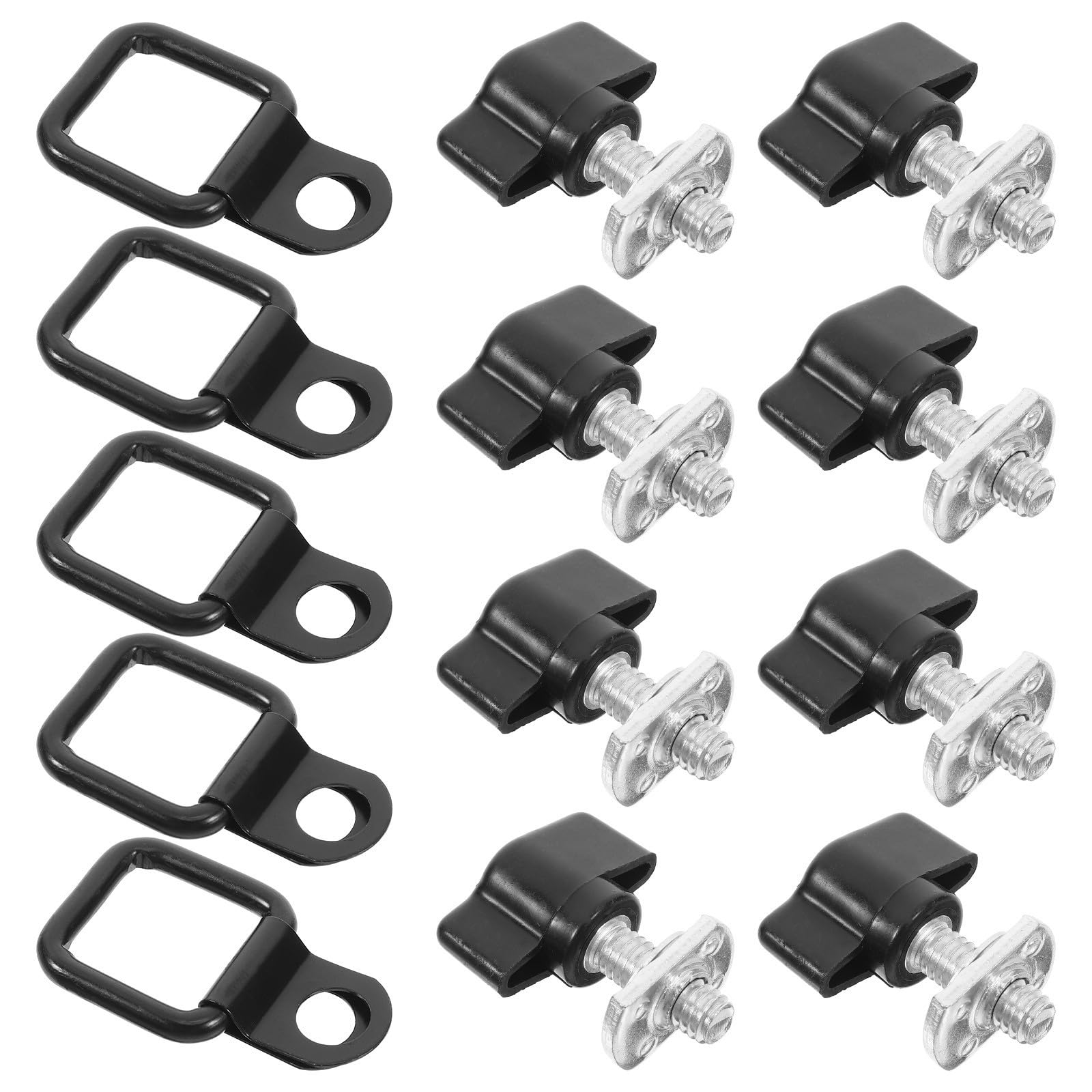 Ganchos para coche y portaequipajes Beaupretty con kit de tornillos adaptable de 8 piezas 8