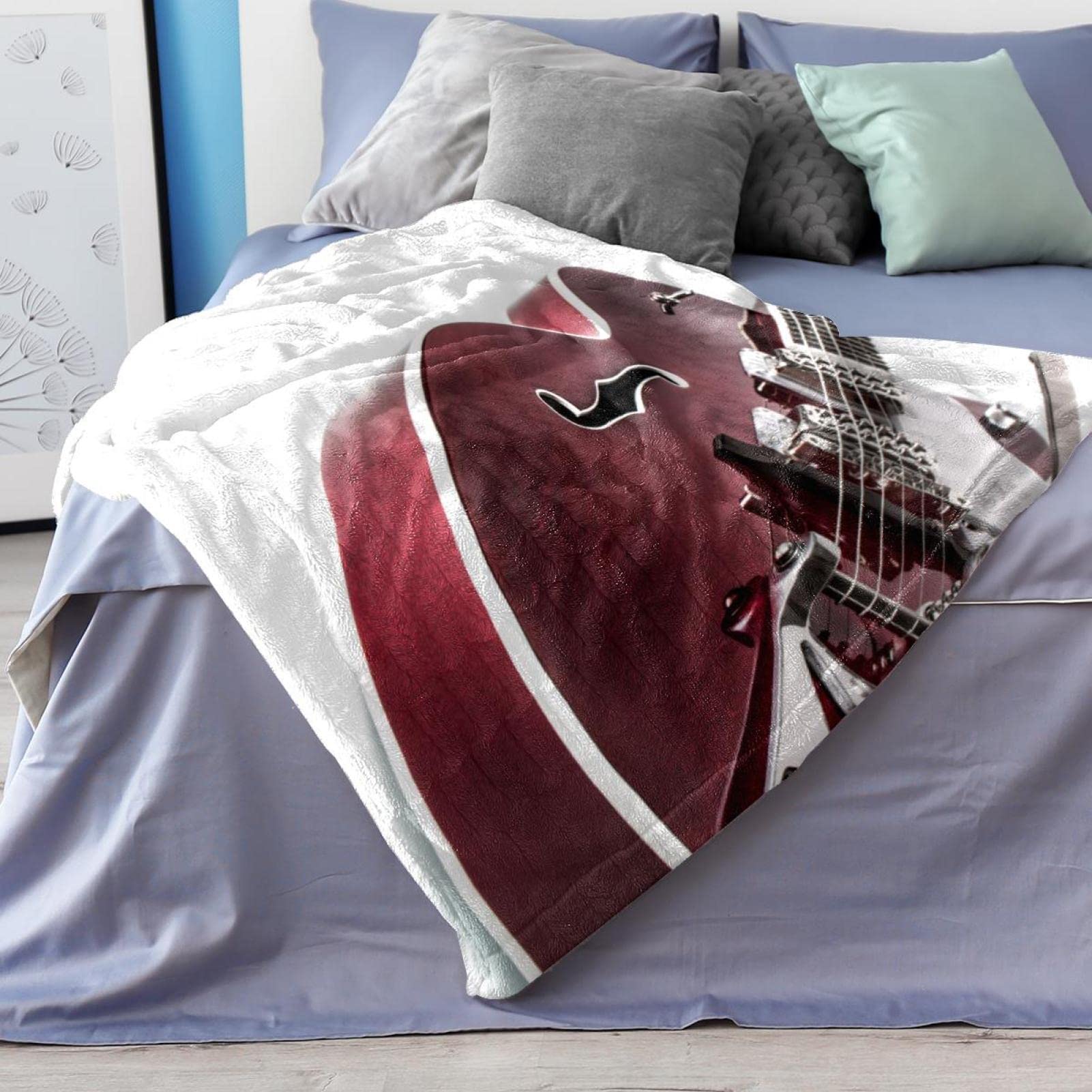 Coperta in pile per strumenti musicali per divano, divano o letto