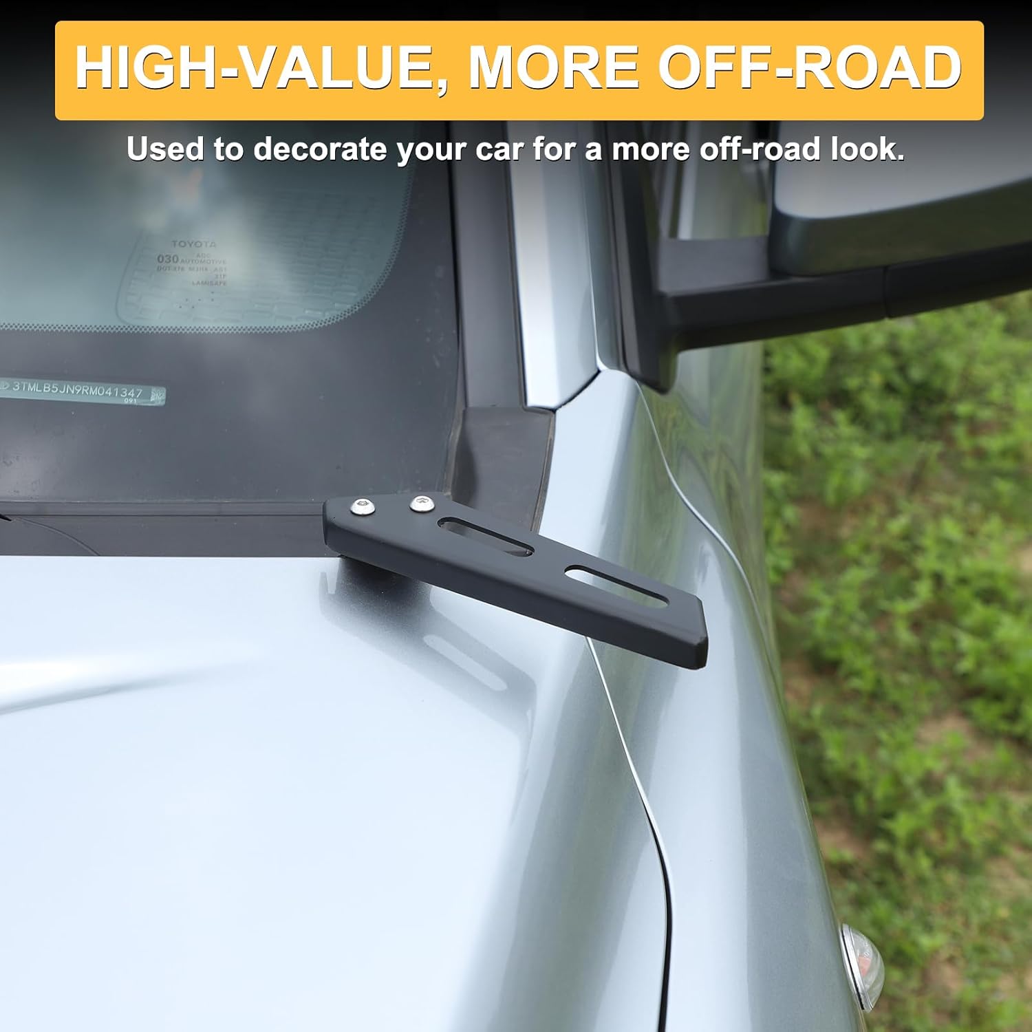 Ditch Light Bracket Hood Spotlight Lamp Holder Compatible with Toyota Tacoma 2024 2025 2026, Carbon Steel Car Exterior Accessories