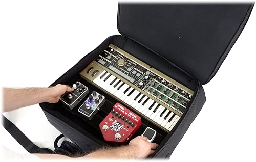 Miniatura 6 de Rockville MB1916 Mixer Gig Bag Case 19" x 15.3" x 6", protección acolchada, resistente al agua, bolsillo para portátilaccesorios, para DJs y músicos