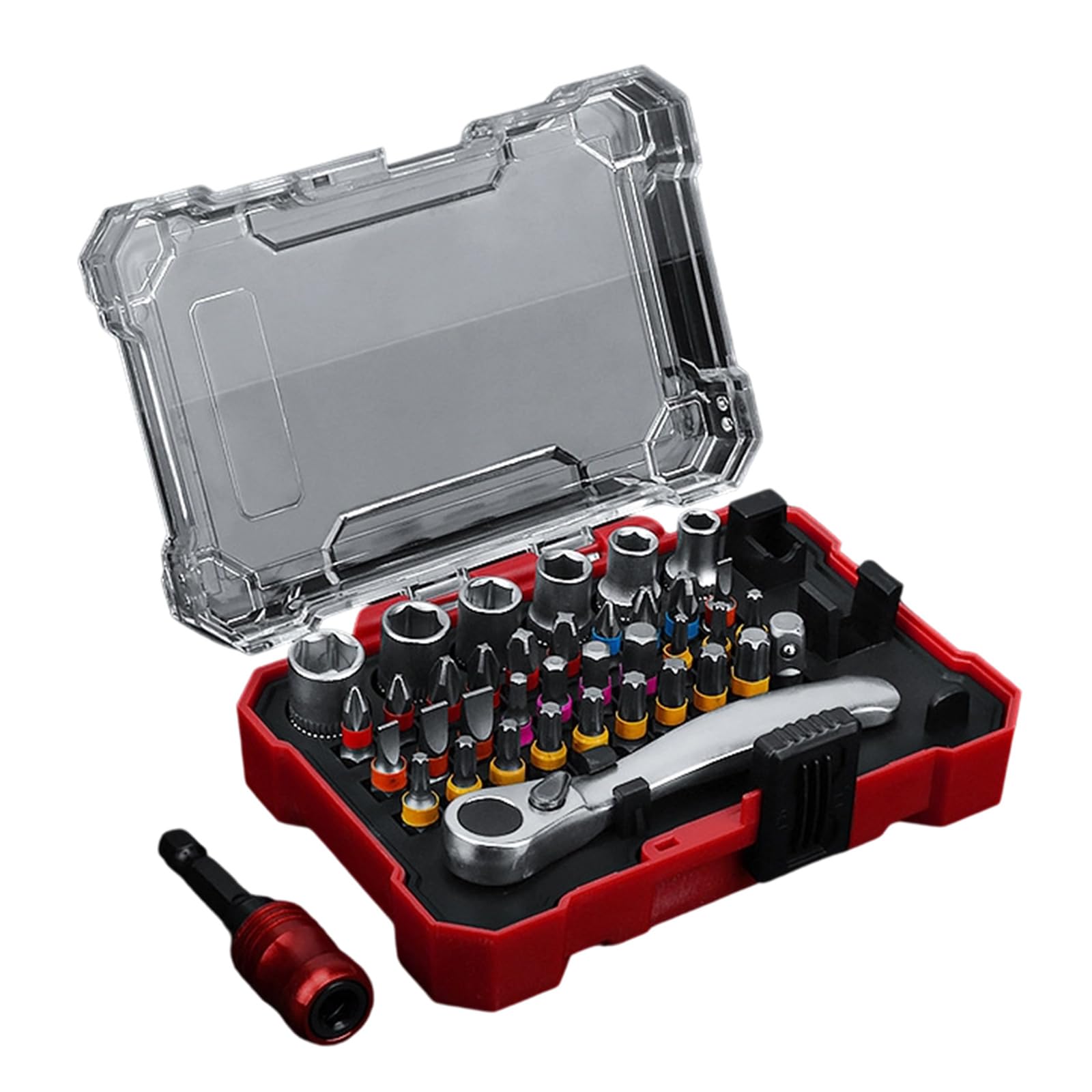 Fromceo Multifunction Ratcheting Screwdriver Bit Portable Case Carbon Steel Bits For Mechanics Bike Repairs Ratcheting Screwdriver Set