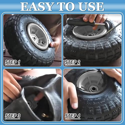 Vista 22 de Cenipar - Tubos interiores de 16 x 6.50-8, 16 x 7.50-8 con vástago de válvula recto TR-13 de Cenipar, rueda interior resistente de 16 x 650-8/16 x