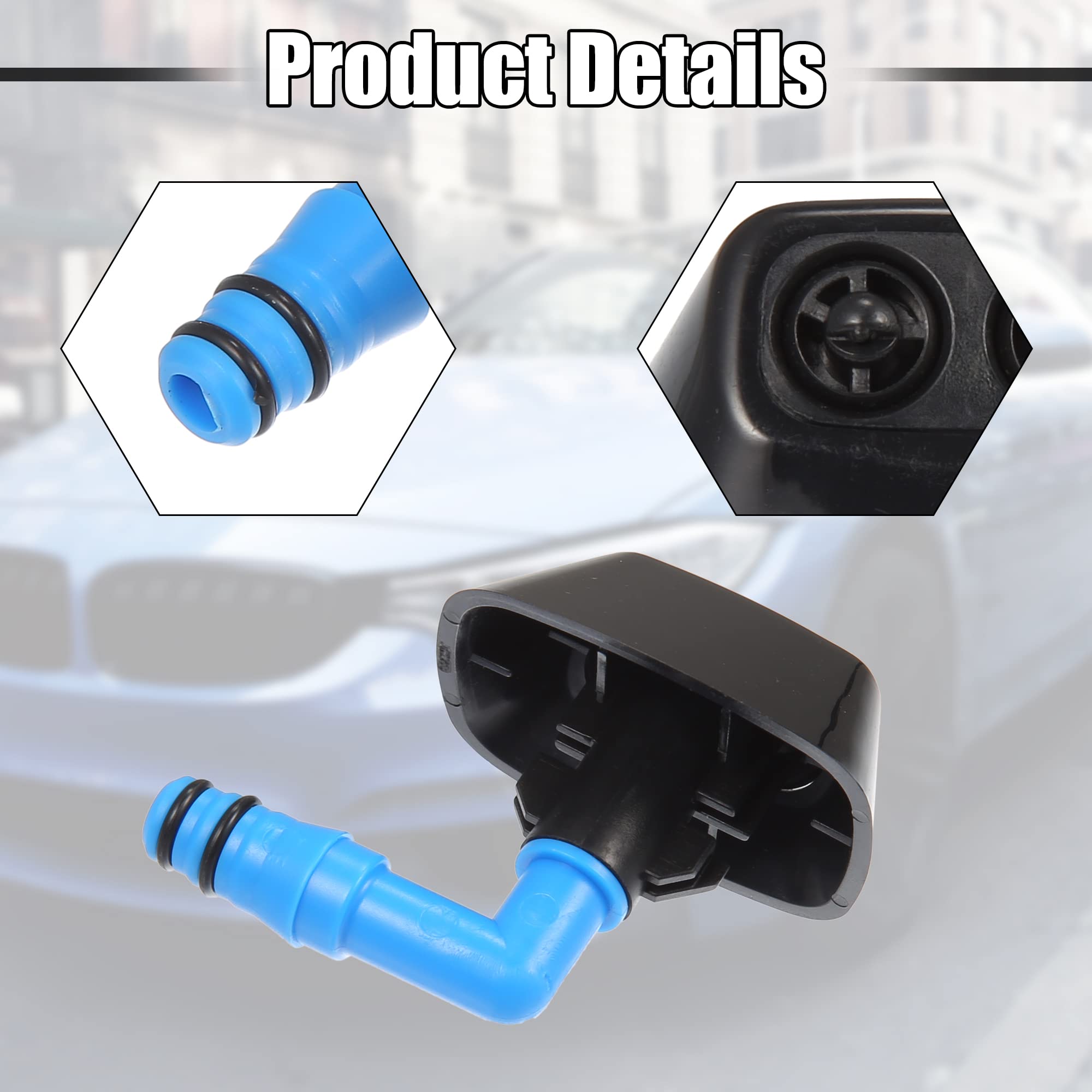 ACROPIX Headlight Washer Nozzle For Saab 9-3 (2004-2011) – Pack Of 2, Left & Right
