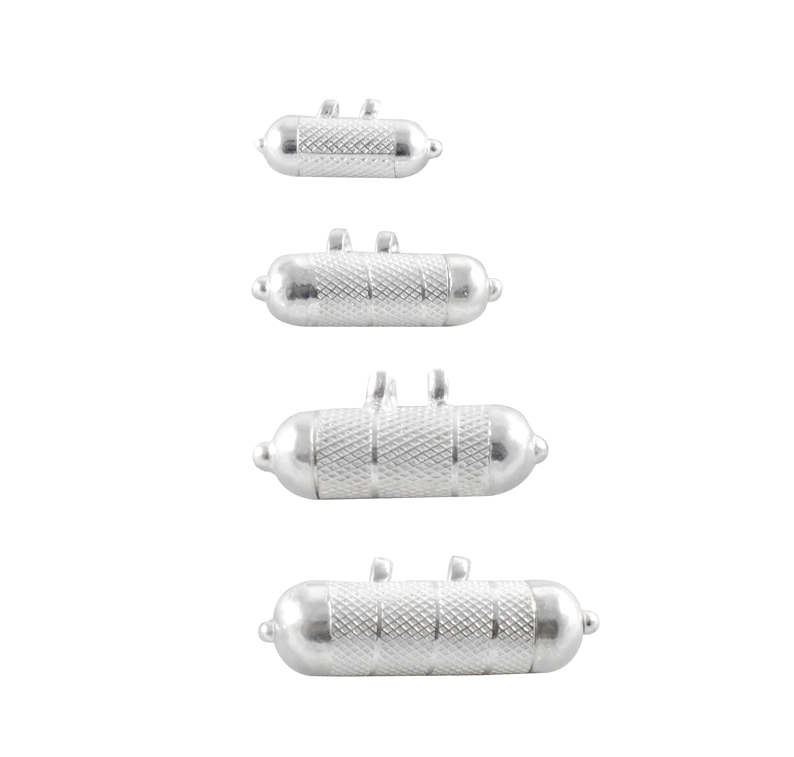 KMJ Pure Silver(chandi) Tabiz/taveez/taviz/taweez with Pure Cotton Black and Red Threads for Childrens, Men, Women and for gifting purpose