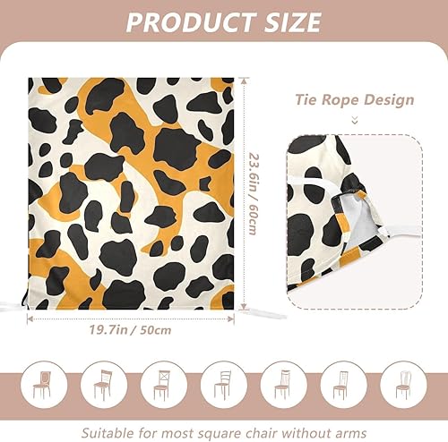 Miniatura 3 de Black and Oringe - Juego de 6 fundas decorativas para sillas de comedor, lavables, fundas para sillas de comedor