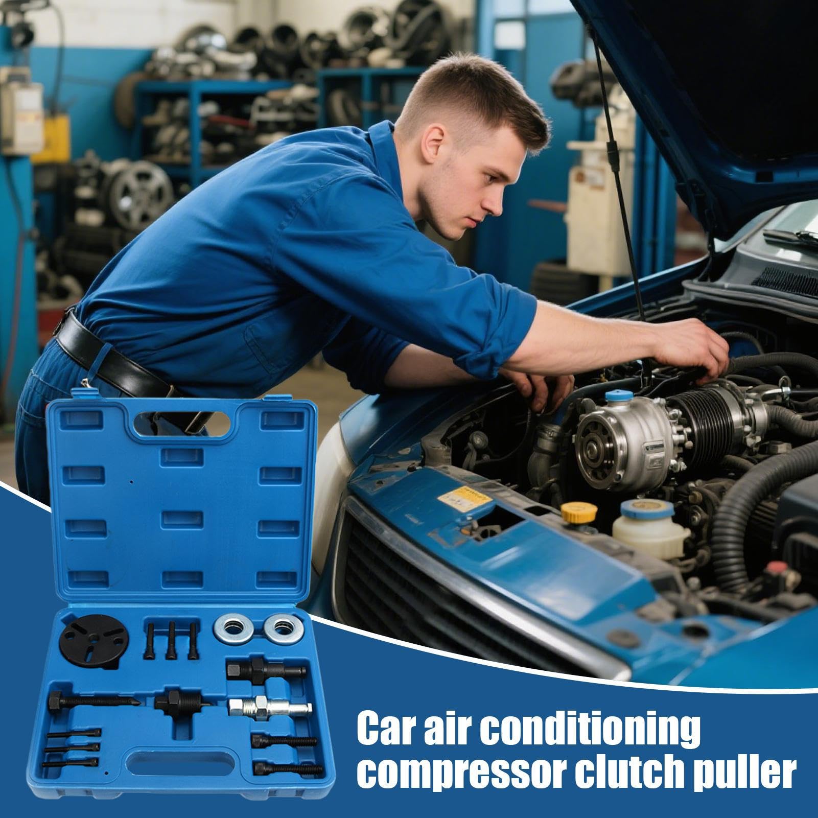Narzędzie do usuwania AC, narzędzie do podnoszenia ciężarów, precyzyjne akcesoria mechaniczne, niezawodne profesjonalne budownictwo, idealne do naprawy techników, 27 x 21 x 5,5 cm
