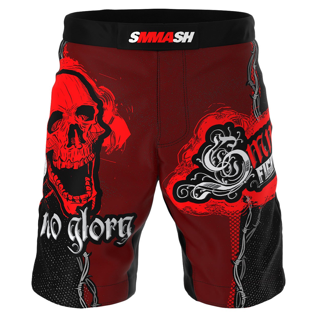 SMMASH Skull Pantalones Cortos para Hombres para Entrenamiento Cruzado (L)