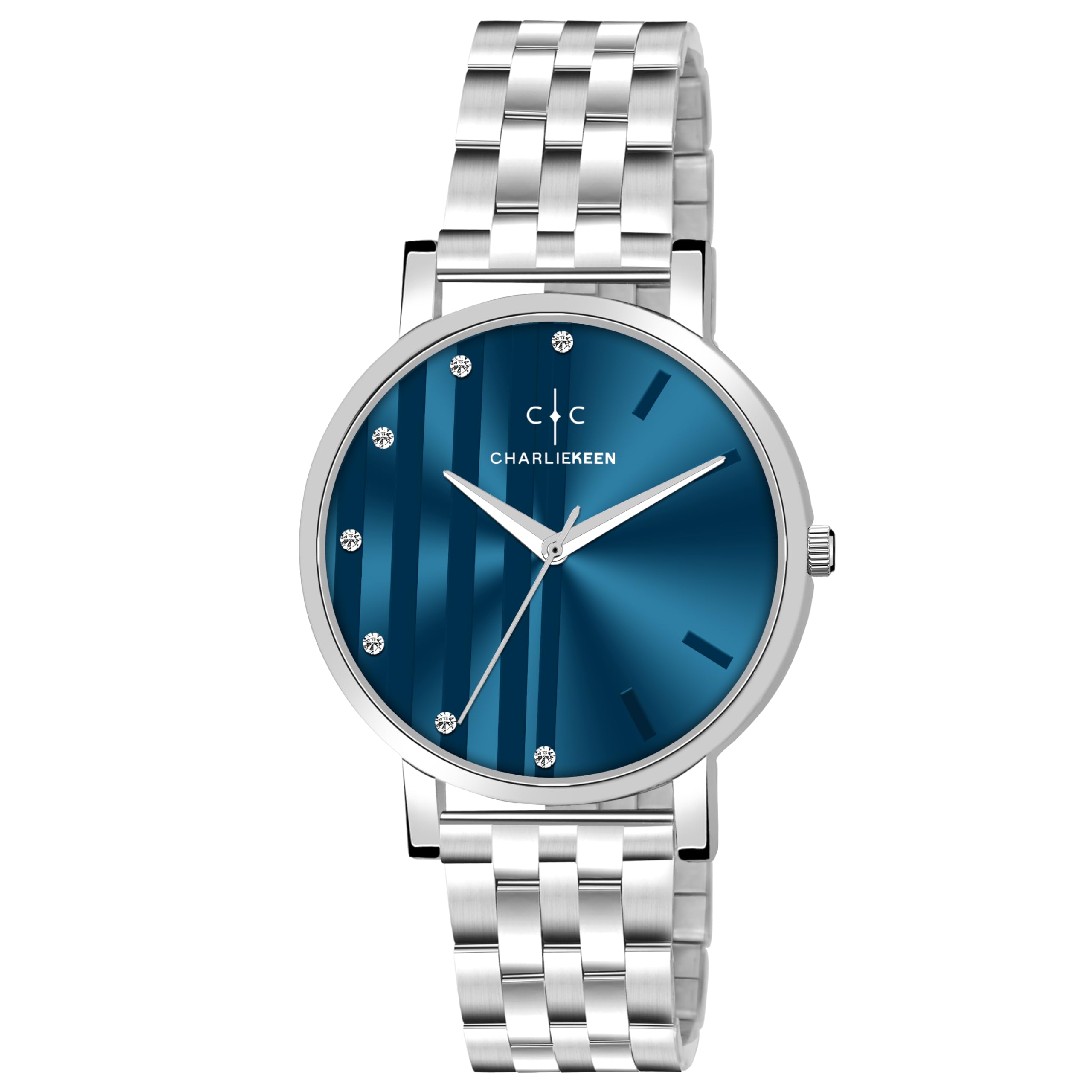 CHARLIEKEEN Sapphire Crystal Stainless Steel Analog Watch for Women (Blue) (B0DGXZYGZC) Amazon Price History, Amazon Price Tracker