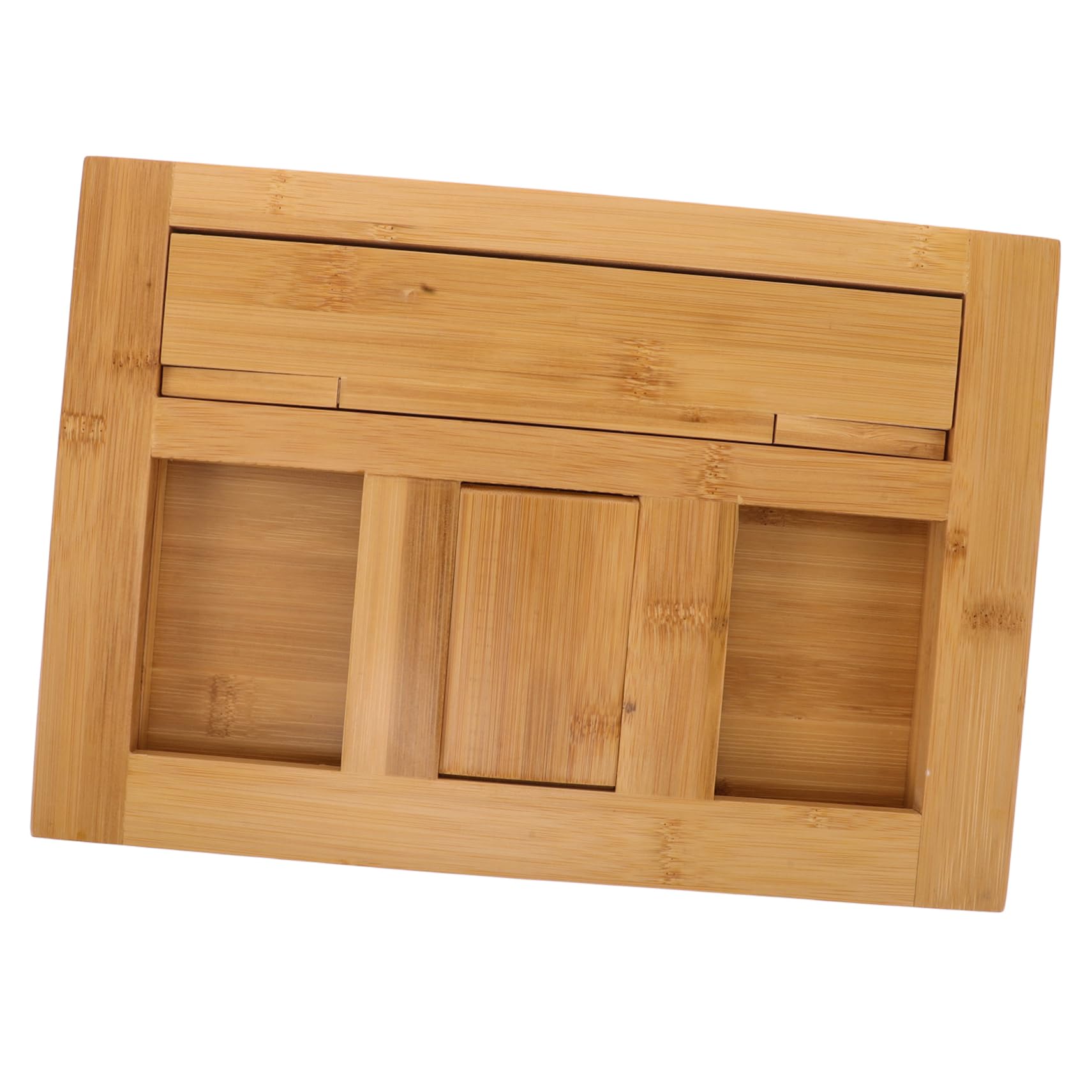 Leggio per Spartiti in Bambù Beige, Supporto Portatile per Libri e Musica, Protezione per Spartiti e Soluzione Organizzativa per Lettura e Setup Musicale