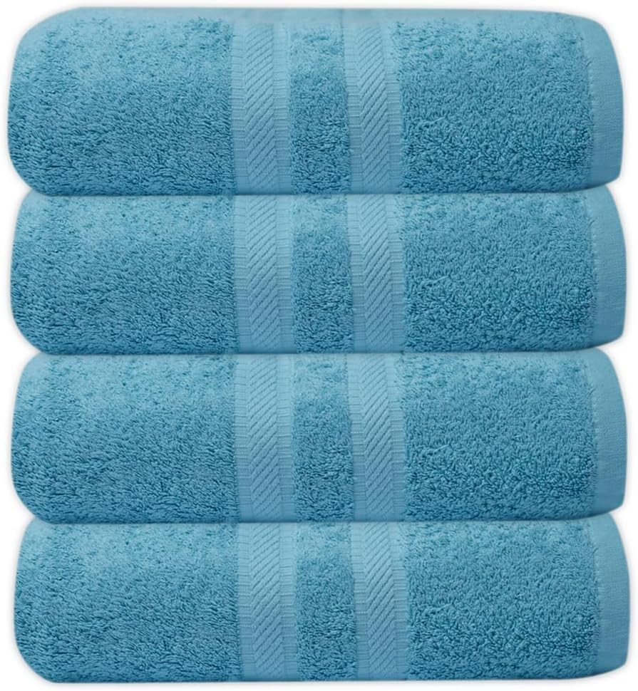 manucci EXTRA LARGE JUMBO BATH SHEETS 90 X 150CM 500GSM 100% EGYPTIAN COTTON TOWEL (mint, 4)