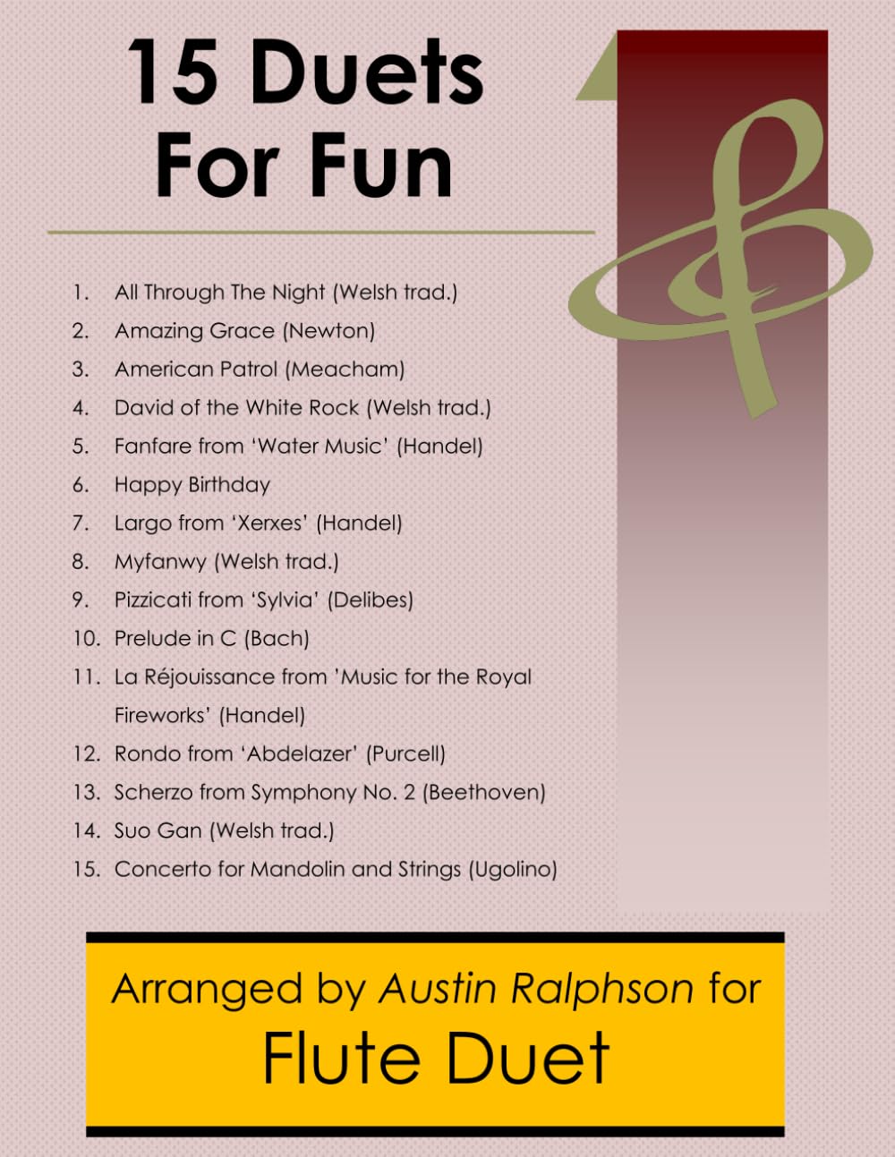 15 Flute Duets for Fun (popular classics) - various levels (Woodwind solos, duets and ensembles)