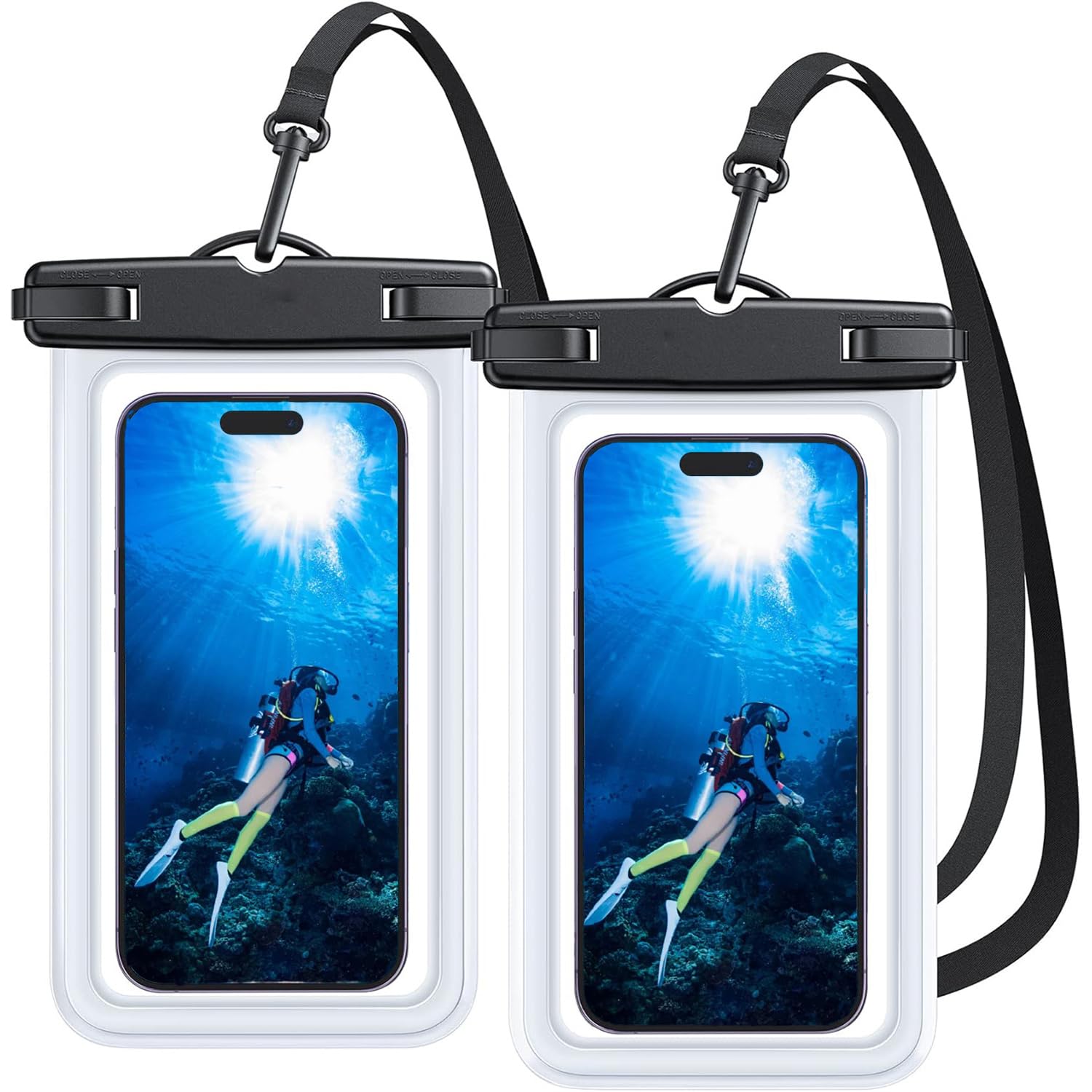 Amazon.co.jp: スマホ 防水ケース IPX8認定 防水カバー 水中撮影 高 