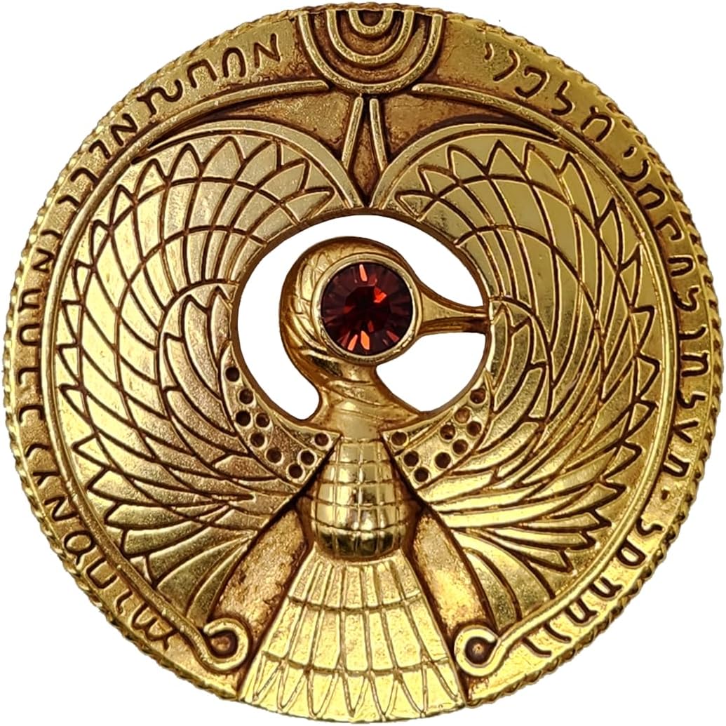 Headpiece to the Staff of Ra - Made from Metal! (Regular Edition, Reflective Red, Raven Bar - Antique Gold)