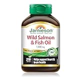 Jamieson No Fishy Aftertaste - Wild Salmon & Fish Oil 210 SoftGels