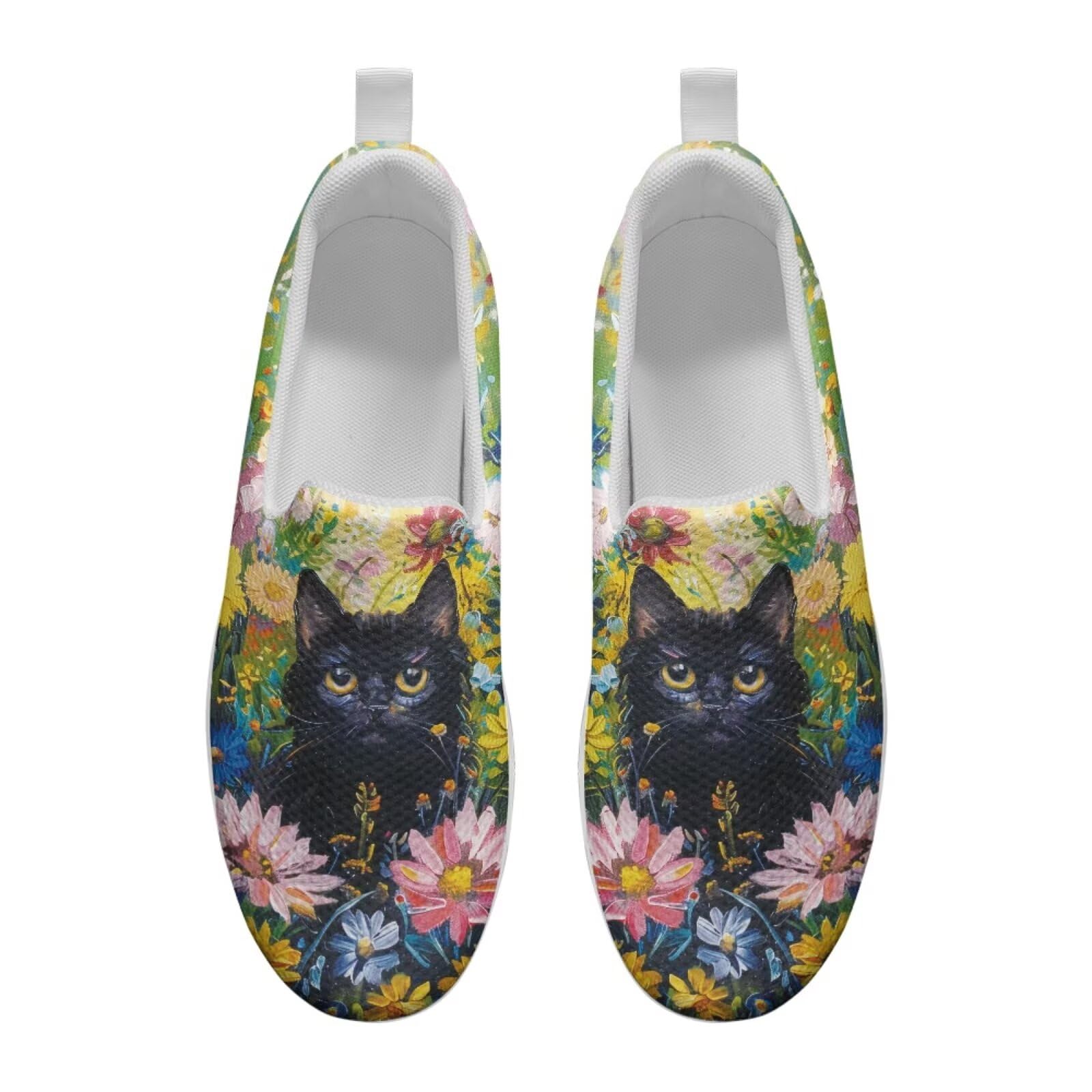 Jeiento Womens Platform Fashion Sneakers with Rocker Bottom Low Top Tennis Shoes Slip-On Walking Sneaker Work,Athletic,Casual Footwear