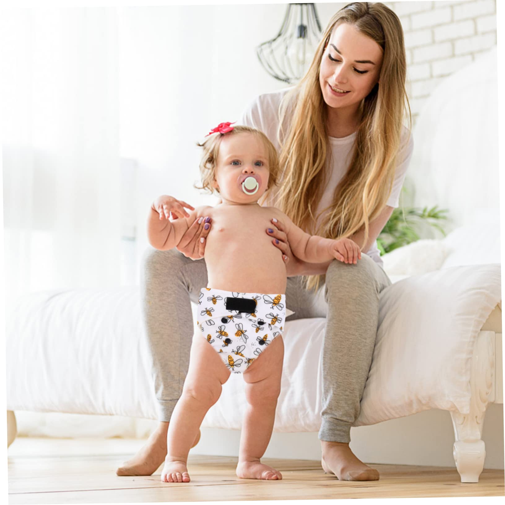 Abaodam 3 Piezas pañal de entrenamiento para bebés ropita bebe recien nacido reutilizables para bebe pantalón de pañal lavable pantalones de entrenamiento 3t-4t de bebé