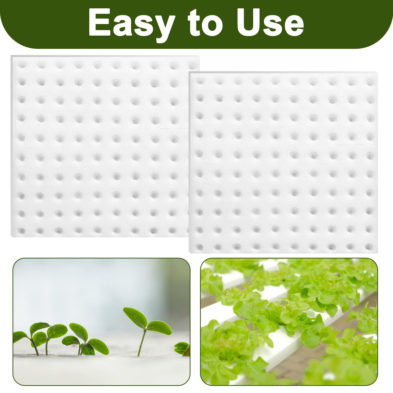 200 Piezas Esponja Hidropónica 25 * 25 * 25mm, Esponjas Plántulas Invernadero Plantar Herramientas de Jardinería Esponjas Cuadradas para Esquejes Agrícolas Siembra y Trasplante de Hortalizas(Blanco)