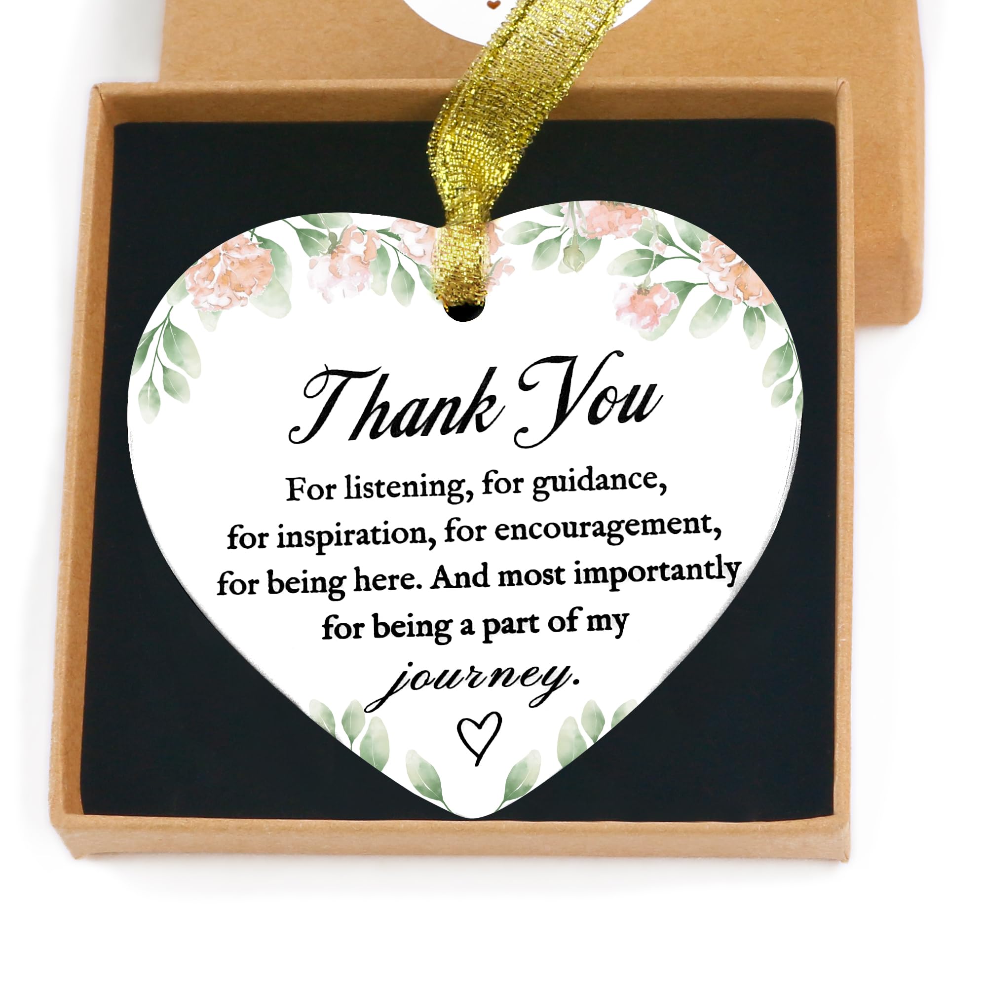 Pealicious Thank You Gifts for Coworkers Women, Thank You for Being Part of My Story for Boss Staff Nurse Mentor Coworker Friends Farewell Ornament Goodbye Gift