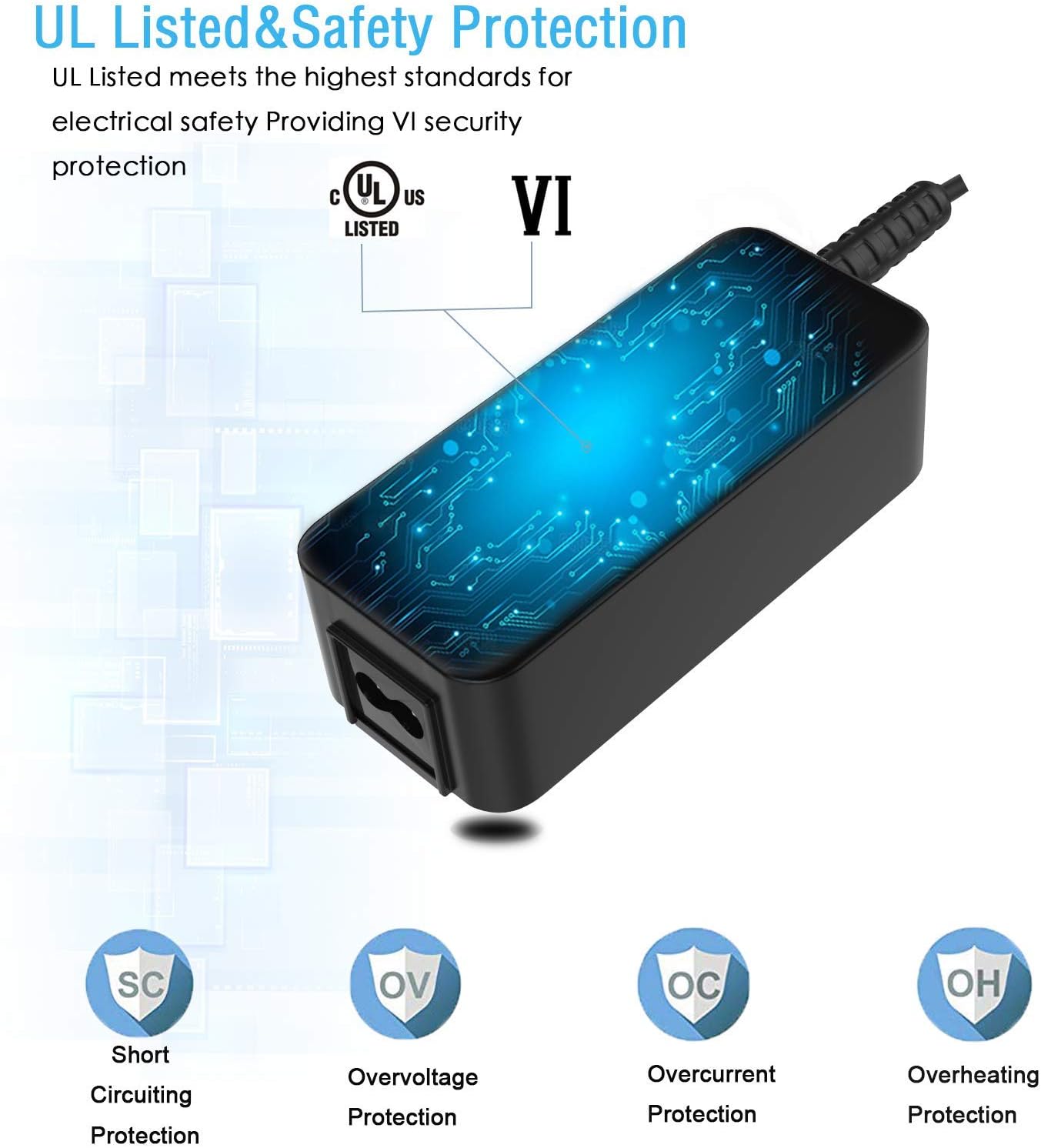 60% оƒƒ Dіѕсоunt UL Listed AC Charger Fit for Dell Inspiron 5570 5567 15 Laptop Power Supply Adapter Cord