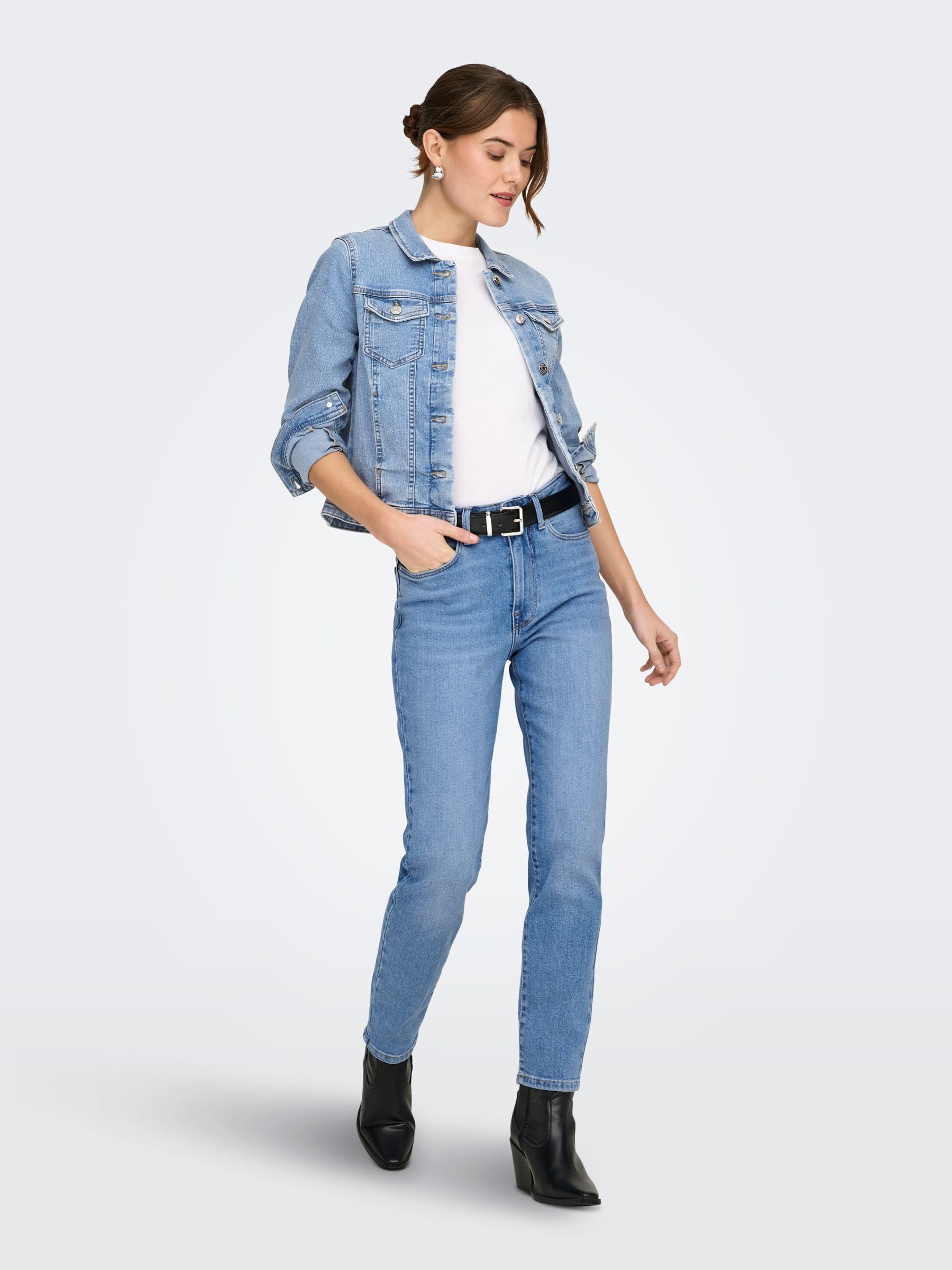 ONLY Female Skinny Jeans ONLPAOLA Hohe Taille Skinny Fit Jeans