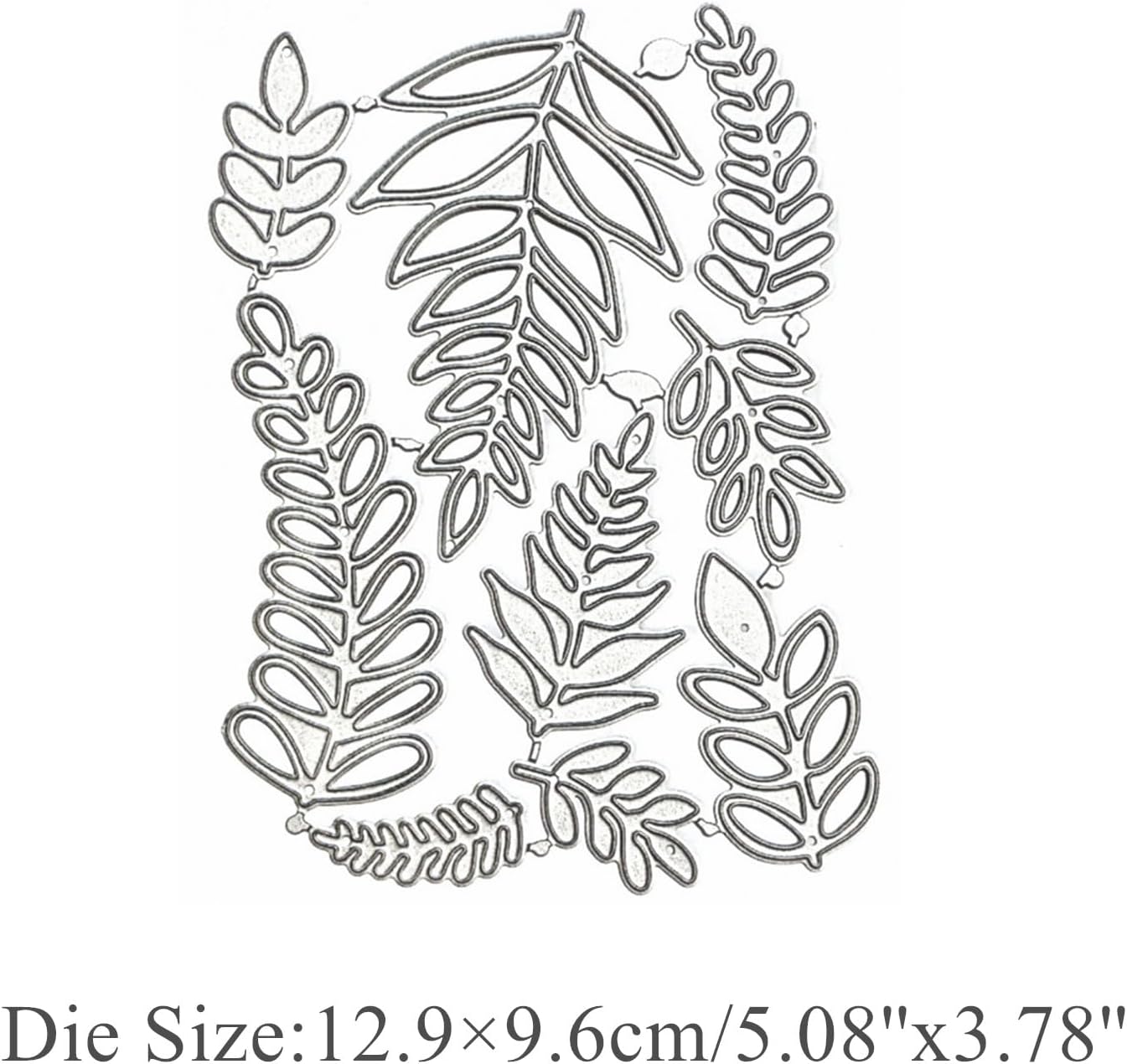 9pcs/Set Leaf Metal Die Cuts,Various Leaves Plant Flower Cutting Dies Cut Stencils for DIY Scrapbooking Album Decorative Embossing Paper Dies Card Making