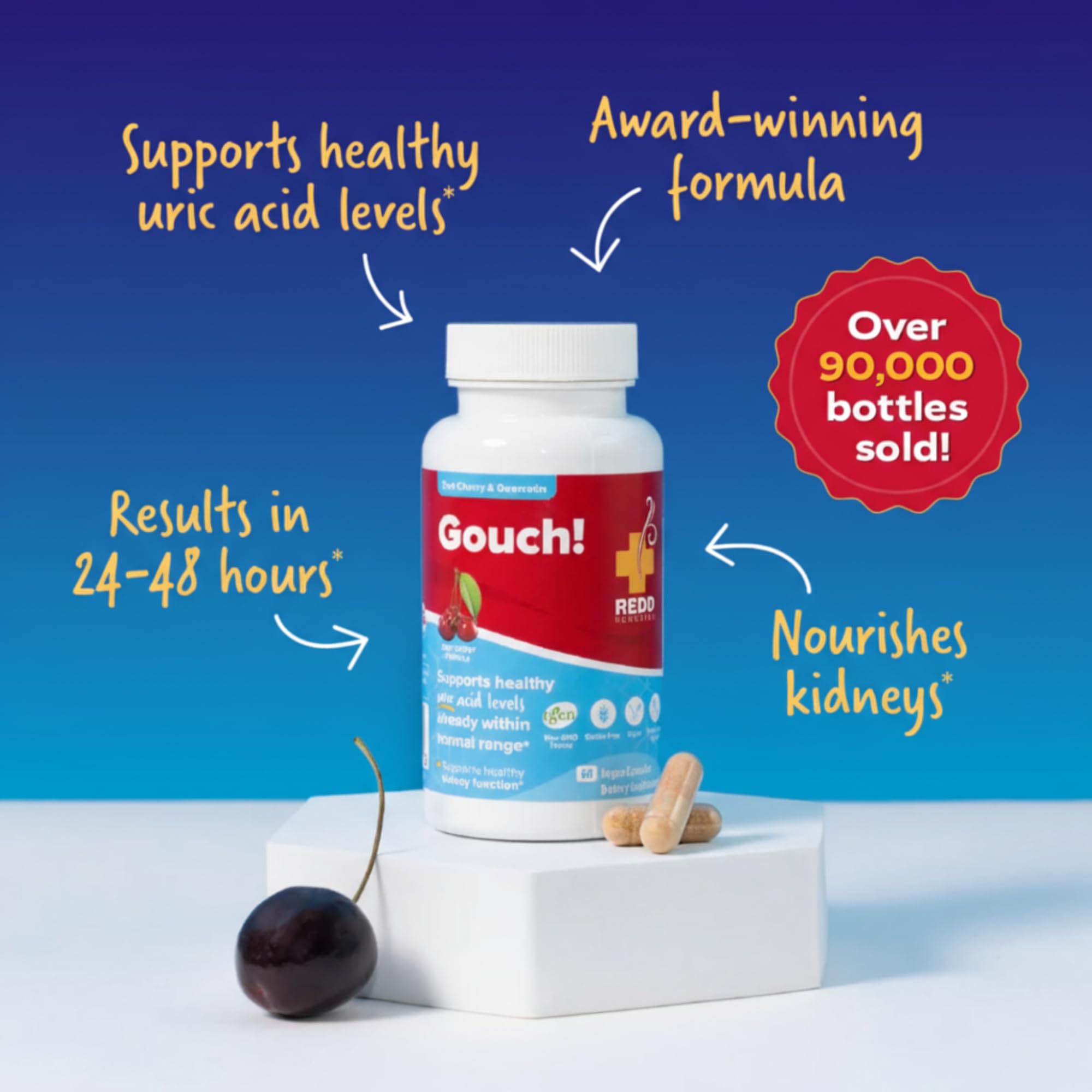 Redd Remedies Gouch! | Supports Healthy Uric Acid Levels | 30 Servings — Amazon image 5