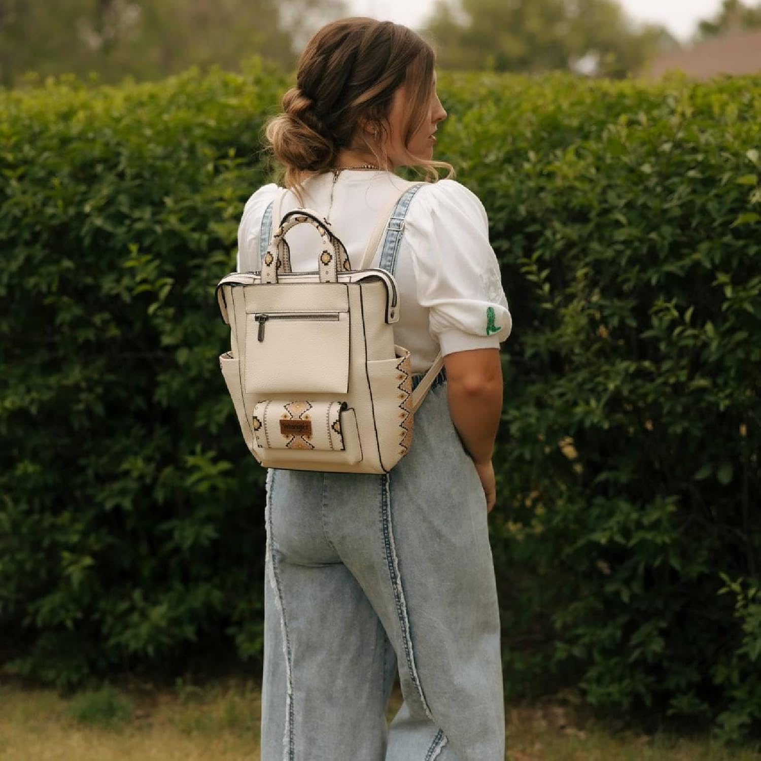 Montana West Wrangler Aztec Backpack Purse for Women Fashion Ladies Back Zip Anti Theft Convertible Backpack with Adjustable Strap - Image 2