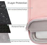 Vista 4 de Voova Laptop Sleeve Carrying Case 13 13.6 Inch Compatible with MacBook Air 13 M1/M2/M3/M4, MacBook Pro 13/14, IPad Pro 13, Waterproof Slim Computer