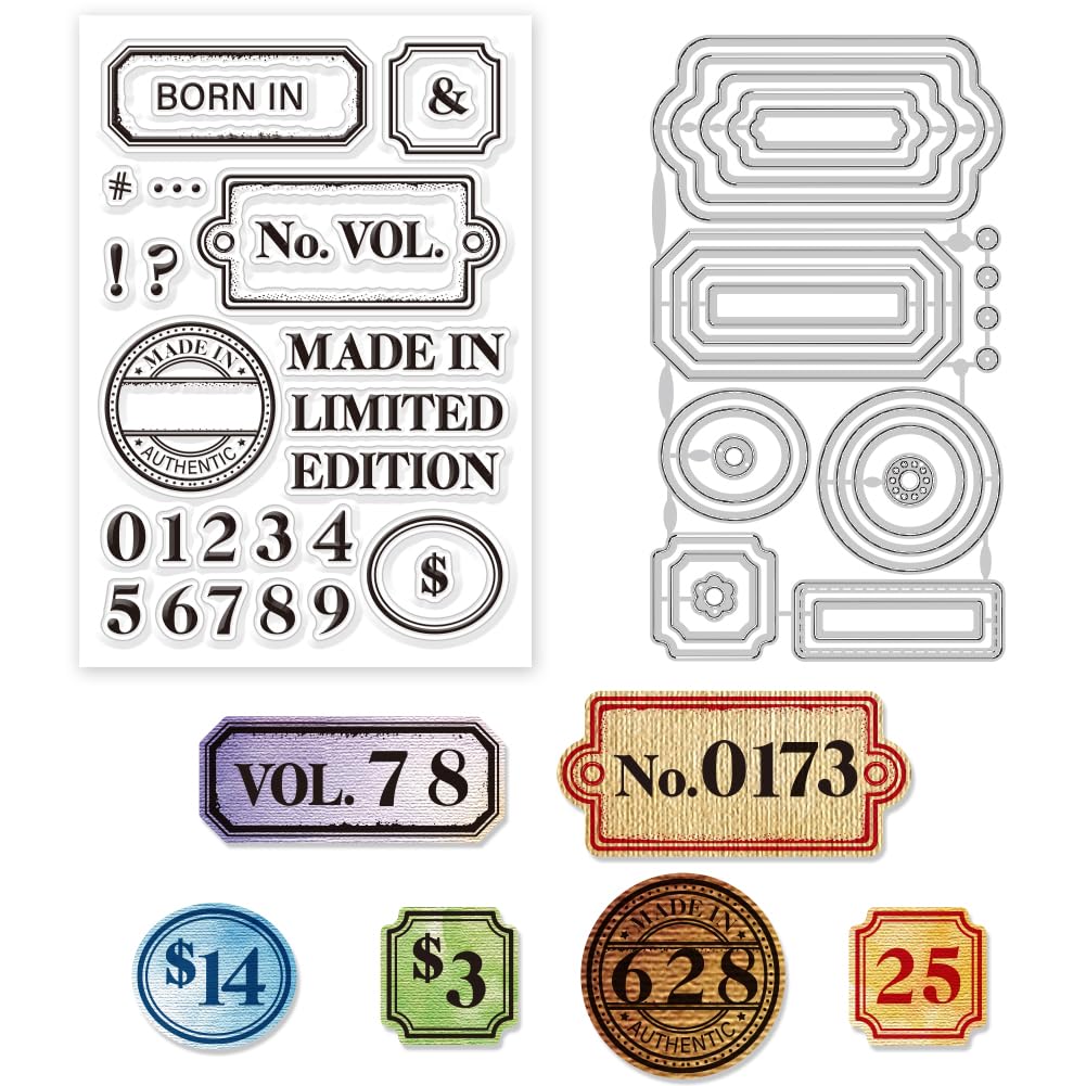 GLOBLELAND Ensemble De Tampons Transparents Et De Matrices De