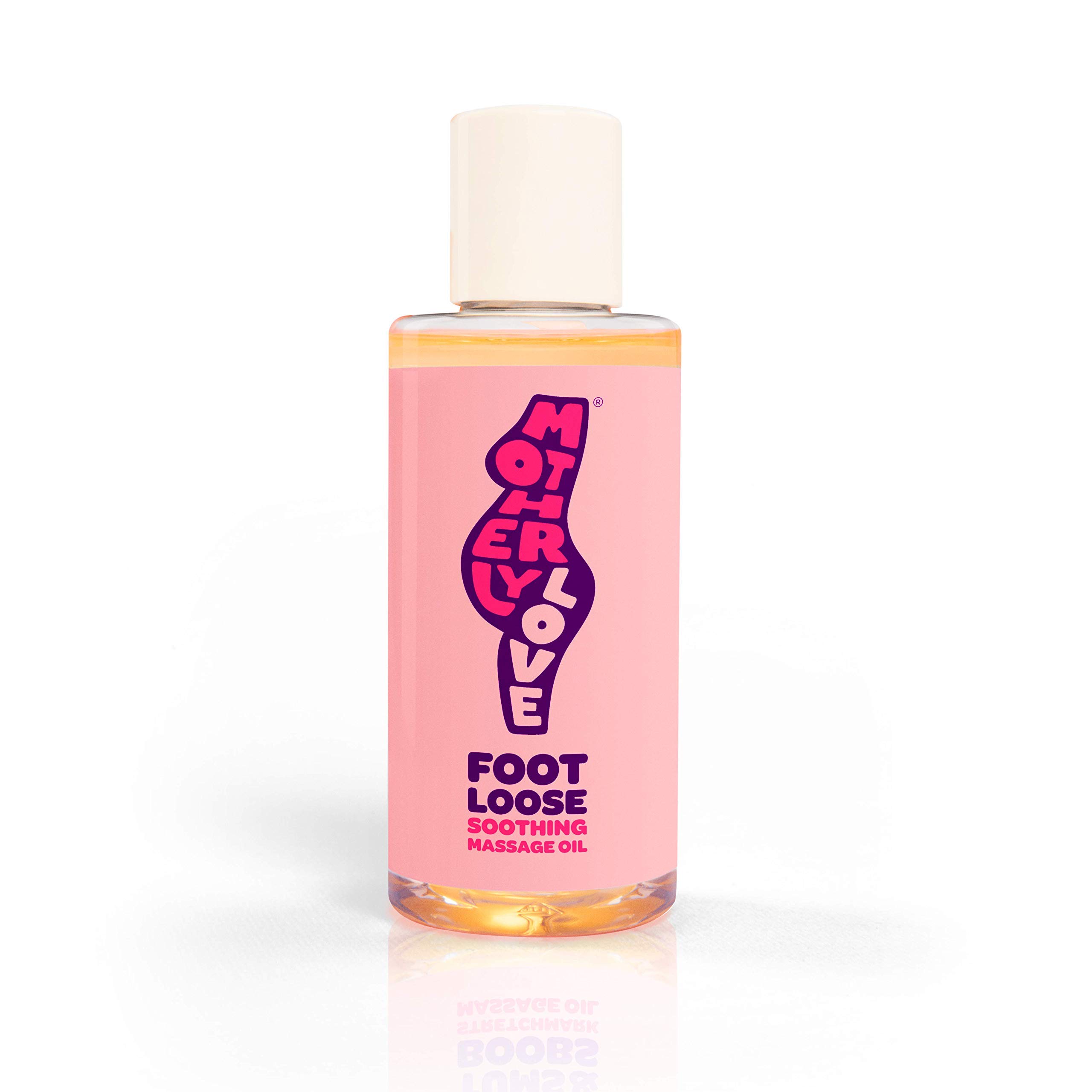 Motherlylove FOOT LOOSE Soothing Foot Massage Oil, 100% Natural Sweet Almond & Coconut Essential Oils, Reduce Cramps, Restless Legs, Swollen Ankles and Joints, Relax Tired Feet and Legs, Made in UK, Peppermint, 75 ml