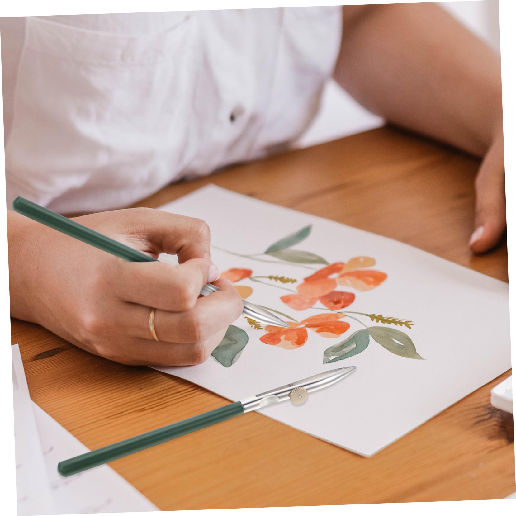 NUOBESTY 5 Ensembles De Stylos Linéaires Outil De Stylo Stylos De Ligne d'art Stylos À Dessin Réglables Stylos De Peinture pour Artistes Stylos De Peinture pour Masquage