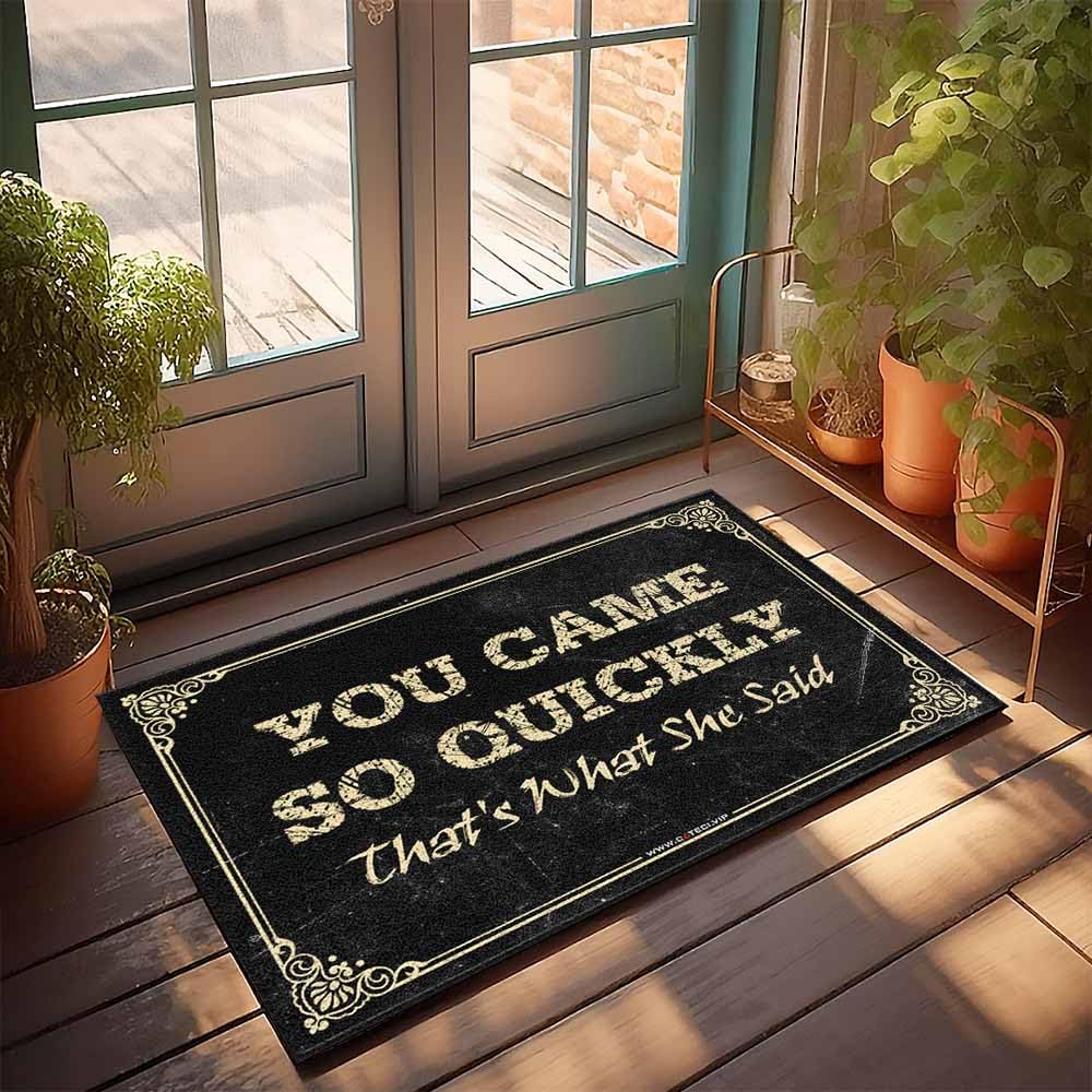 Paillasson extérieur printemps imprimé humoristique grand tapis de sol entrée 65 x 90 cm