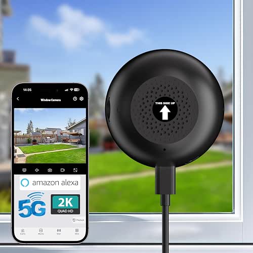 2K Window Camera, 5G & 2.4GHz WiFi Indoor Dome Camera