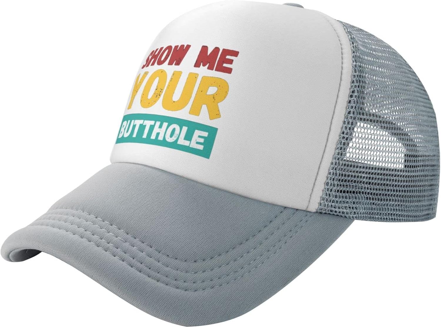 Miniatura 2 de Tudere Hats Baseball Cap Baseball Hat Unisex Adjustable Fashion Outdoors Mesh Hat Show_Me_Your_Butthole Caps