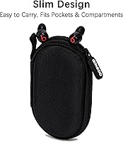 Vista 9 de Ginsco Mini-Portable Case for Beats Flex Wireless Earbuds with Built-in Microphone Earphones, for Apple EarPods Headphones Wired Ear Buds/Samsung