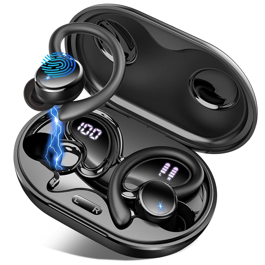 2026 Cuffie Bluetooth 5.4 Sport, 50 Ore Cuffie In Ear Cancellazione Rumore ENC e 4 HD Mics