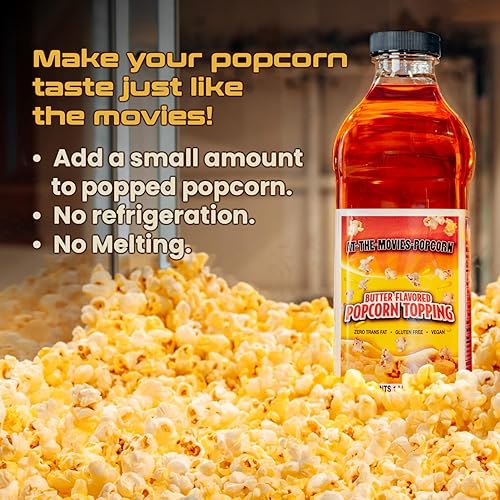 Miniatura 5 de Topping de palomitas de maíz con sabor a mantequilla (1 litro)