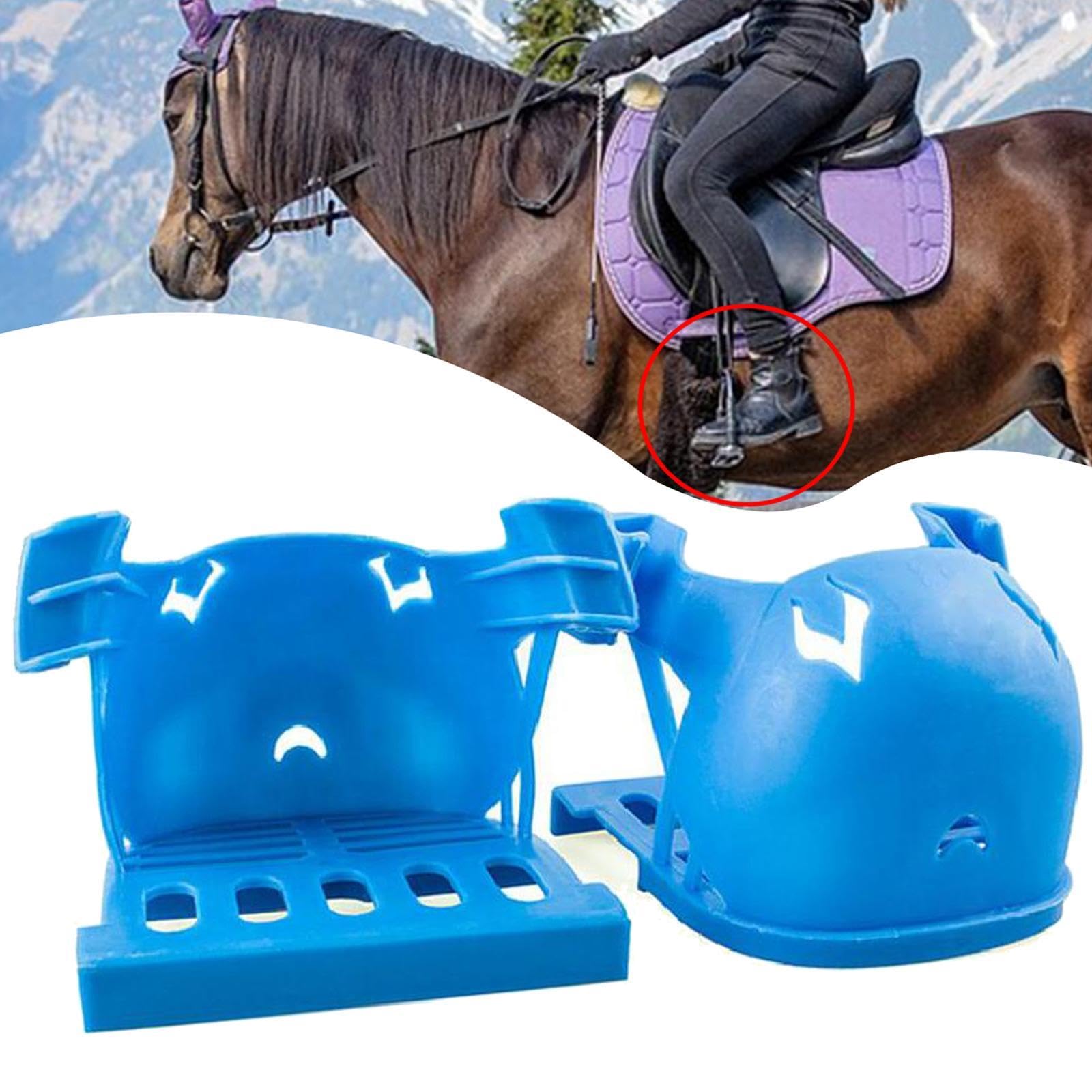 2 Stück Steigbügelbezug Pferd Sattel Steigbügelabdeckung REIT Zubehör mit Langlebigem Pp Material für Einfache Montage für Erwachsene Outdoor Training