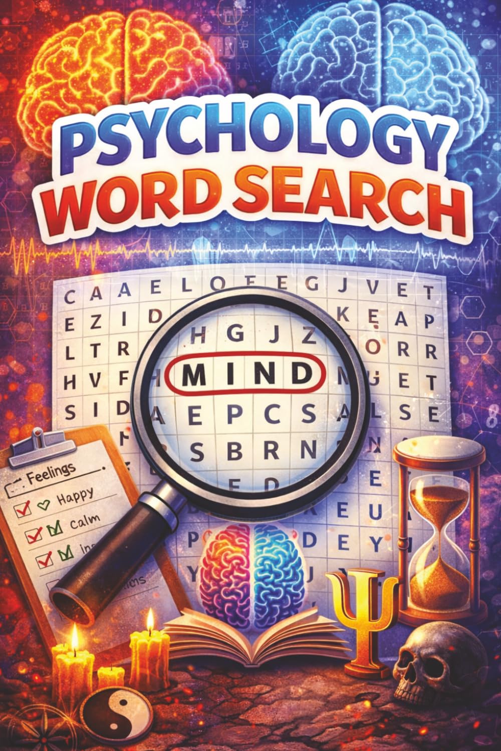Psychology Word Search: Psychology Puzzle Book for Adults & Teens Featuring Brain Science, Mind, Behavior, Terms and Relaxing Brain Games