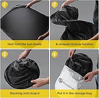 Vista 7 de Parasol para parabrisas de automóvil compatible con Subaru Crosstrek 2.0i 2018 2019 2020 2021 2022 2023 2024 2025 2026 2026 Premium Limited Wagon