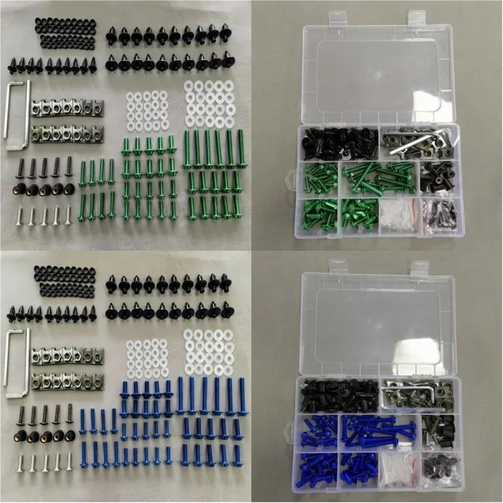Decorare Kit Bulloni Viti Per Carenatura Moto Per VFR1200 VFR800 ST1300 CBR1000XX(Nero)