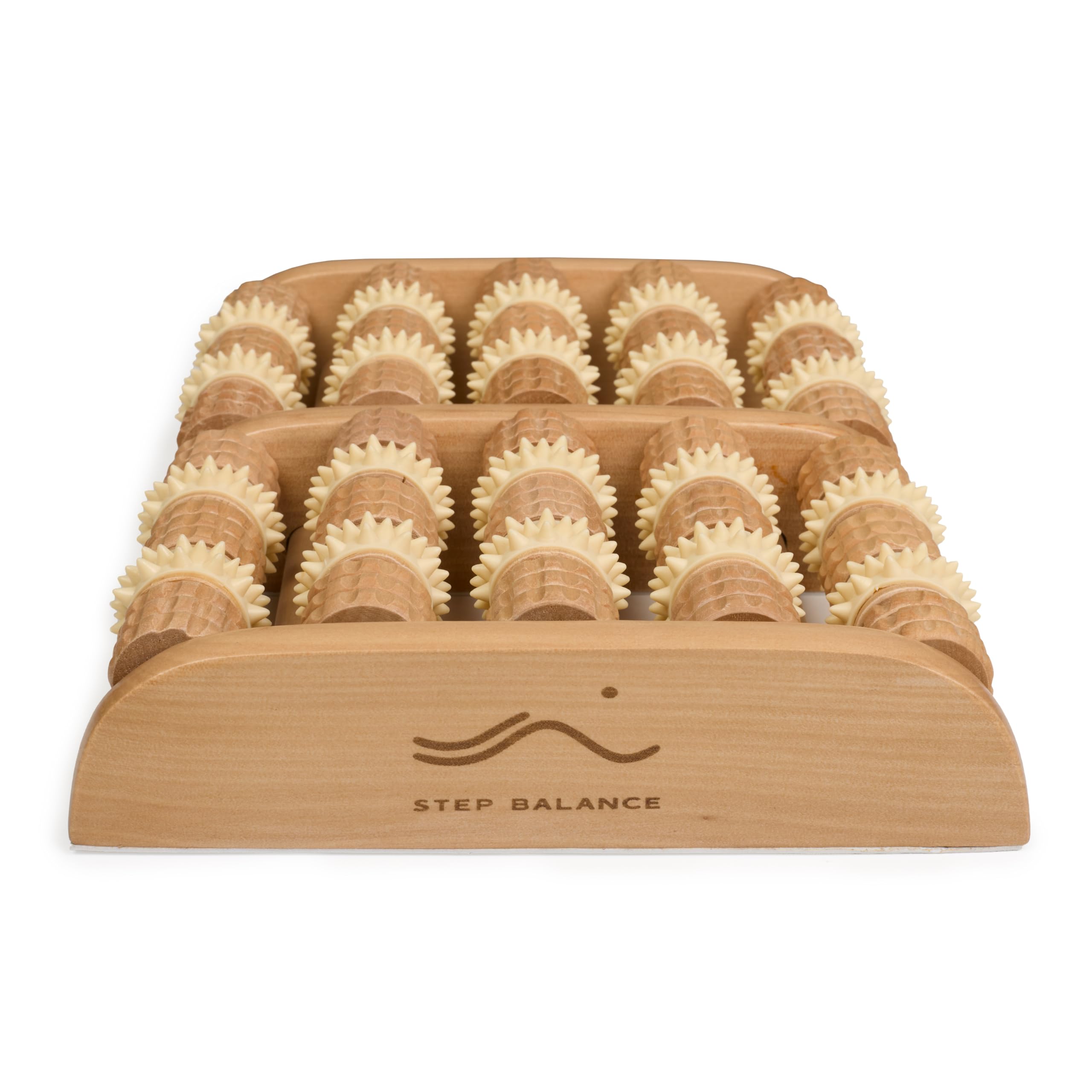 ReflexRoll Fußmassageroller aus Holz, 50 Rollen, 29 cm