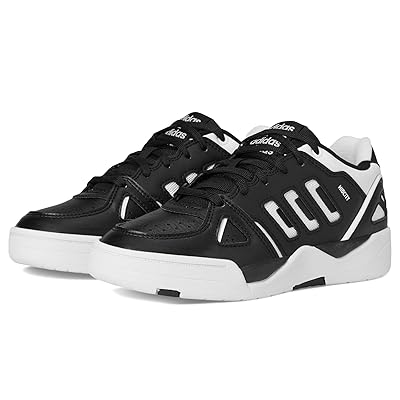adidas Kids Midcity Low Shoes (Big Kid) Kids Shoes Black/White/Black