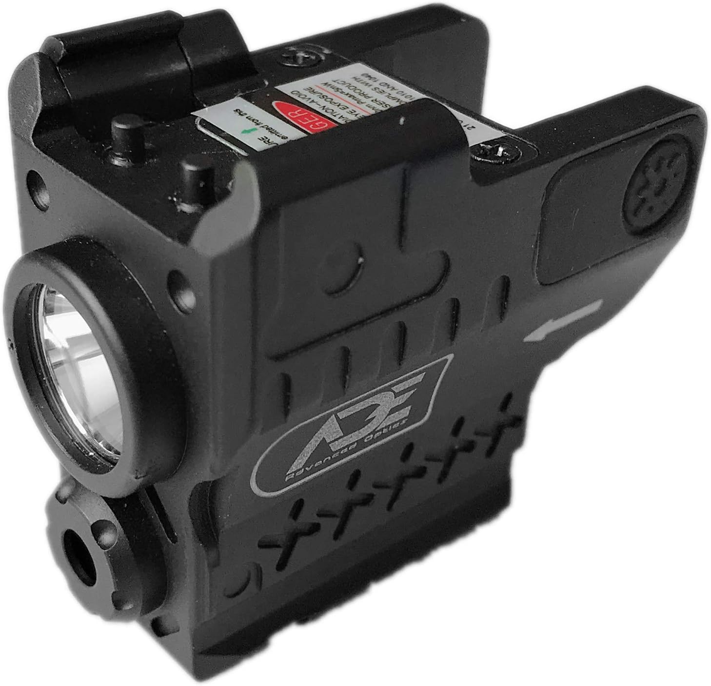 Ade Advanced Optics HG55-2 Green Laser + 250 Lumen Flashlight Sight for SW SD9VE, Ruger Security 9, HK P2000sk, Taurus G2c, pt111 g2, Canik tp9sf, Springfield XD, Walther pk380, Glock Compact Handgun