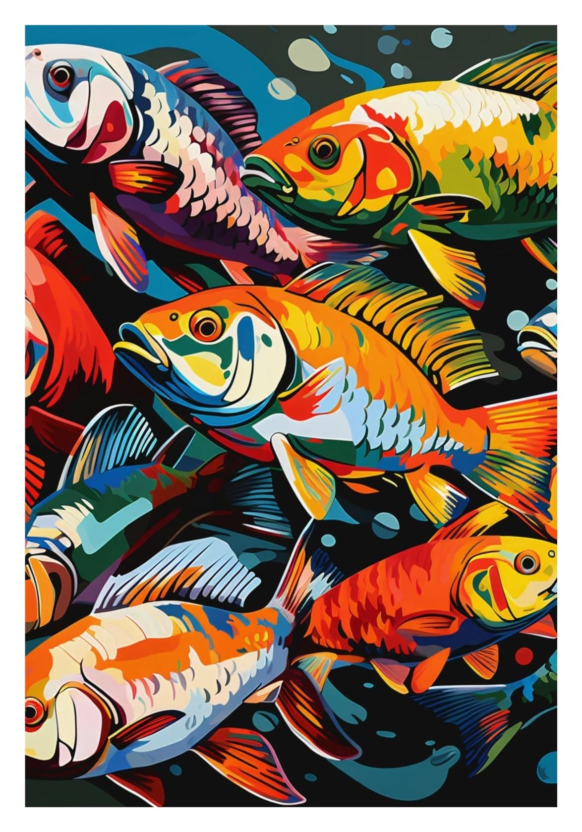 Tableau mural Boho abstrait 50x70cm : la solution pour raviver un mur blanc vide