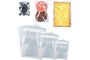 Self Sealing Cellophane Bags Great for Packaging, Wrapping