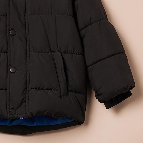 Miniatura 4 de Tienda Essentials Chaqueta acolchada pesada con capucha para bebés, niños pequeños y niños