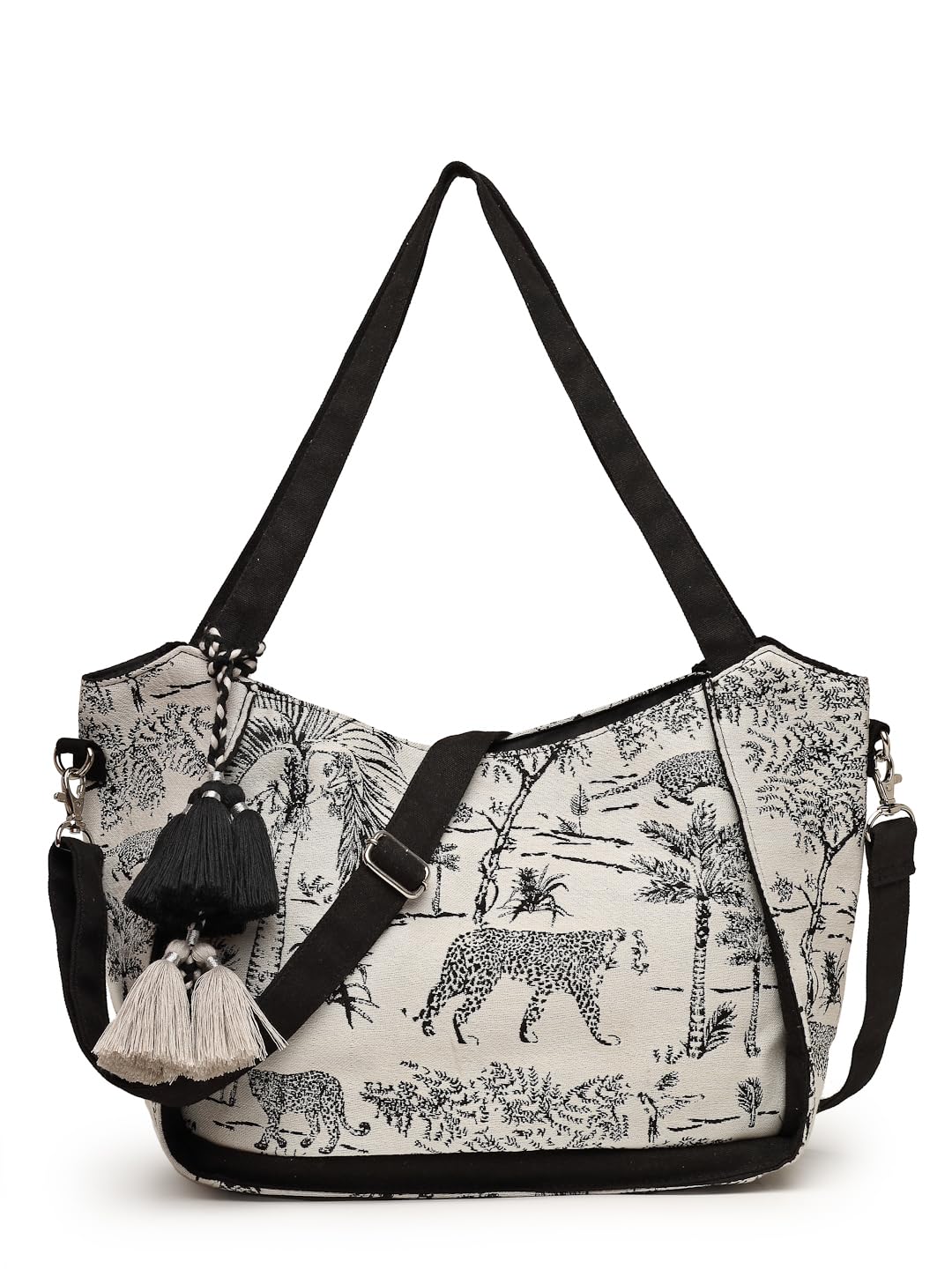 anekaant Jungle Toile Cotton Jacquard Tote Bag-picture-43